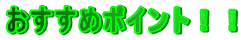 おすすめポイント!!