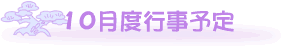 10���̍s���\��